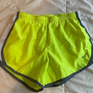 Nike youth medium neon shorts